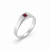 Billede af Ring ægte granat 2½ mm 925s