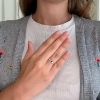 Billede af Ring ægte granat 2½ mm 925s