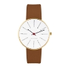 Billede af Arne Jacobsen ur - Bankers - hvid 34mm