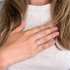 Billede af Ring med råsølv 925s