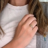 Billede af Ring 8 kt. m. ægte fac. rubin 2mm