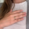 Billede af Ring 8 kt. m. ægte fac. rubin 2mm