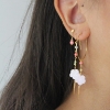 Billede af STINE A Cherry Blossom Hoop ørering forgyldt sølv (1 stk.)