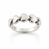 Billede af Ring m. 5 hjerter 925s
