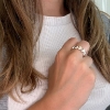 Billede af Ring m. 5 hjerter 925s
