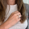 Billede af Ring hjerter hele vejen rundt 925s