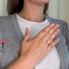 Billede af Ring firkantet profil (str. -59) 8 kt.