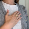 Billede af Ring maler spartel 925s forgyldt