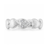 Billede af Ring hjerter, isat 6 brill. i et hjerte, 6*0,01 w/vs 14 kt. hvg. (hjertering)
