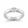 Billede af Ring dia. hjerte slib 0,25 tw/vvs. 14 kt. hvg.