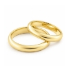 Billede af Vielses & Forlovelses ringe 8 kt. (br. 3,5 mm. tk. 1,5 mm.)