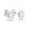 Billede af Ørestikker "Pearly Flowers" 925s sølv