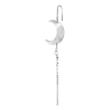 Billede af Jane Kønig Half Moon With Pearl Chain ørering sølv (1 stk) - Højre