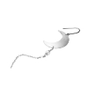 Billede af Jane Kønig Half Moon With Pearl Chain ørering sølv (1 stk) - Højre