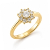 Billede af Rosetring brill. 0,25 ct. w/vs. + 8* 0,04 ct. w/vs. 14 kt. 