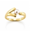 Billede af Ring saltvands perle 4½-5 m/m. 8 kt.