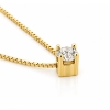 Billede af Collie med brill. 0,50 ct. w/si. 4 grab. chatonsfatn. ven. tr. 0,8 mm. 42 cm. 14 kt.