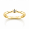 Billede af Dream Ring brillant 0,07 w/vs 14 kt. 585