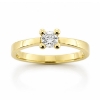 Billede af Lux Ring 4 grab. brill. 0,50 w/piq. 14 kt. 
