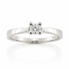 Billede af Lux ring med syn. zirk. 7,0 mm. 925s.