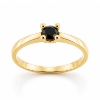 Billede af Lux Ring med sort brill. 0,20 ct. 14 kt.  
