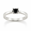 Billede af Lux Ring med sort brill. 0,30 ct. 14 kt. hvg. 