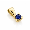 Billede af Lux vedhæng m. safir 3,5 mm. ca. 0,25 ct. 14 kt. 