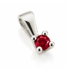 Billede af Lux vedhæng m. rubin 2,5 mm. ca. 0,10 ct. 14 kt.hvg.