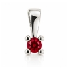 Billede af Lux vedhæng m. rubin 3,0 mm. ca. 0,15 ct. 14 kt.  hvg.