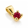 Billede af Lux vedhæng m. rubin 4,0 mm. ca. 0,32 ct. 14 kt.  