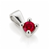 Billede af Lux vedhæng m. rubin 4,5 mm. ca. 0,45 ct. 14 kt. hvg. 