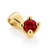 Billede af Lux vedhæng m. rubin 5,0 mm. ca. 0,68 ct. 14 kt.  