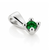 Billede af Lux vedhæng m. smaragd 2,5 mm. ca. 0,08 ct. 14 kt. hvg.