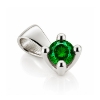 Billede af Lux vedhæng m. smaragd 5,0 mm. ca. 0,50 ct. 14 kt. hvg.