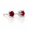 Billede af "Dreamy Ruby" øreringe m. rubin 2*4,5 mm (ca a 0,25 ct) i 14 kt hvg