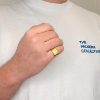 Billede af Ring massiv lukket bund, rek. plade 8 kt.