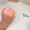 Billede af Herrering 925s forgyldt
