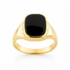 Billede af Herrering m. lukket bund, antik sl. onyx 14*12 mm 8 kt. facon + 13,3 gr.