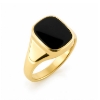 Billede af Herrering m. lukket bund, antik sl. onyx 14*12 mm 14 kt. facon + 15,3 gr.