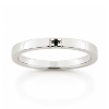Billede af Alliancering 1* 0,02 black 925s (br. 2,4-tk. 1,8 mm.)