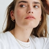 Billede af ENAMEL Copenhagen Lola Large Rainbow øreringe forgyldt messing