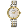 Billede af Seiko Classic dameur stål gulddoublé m. diamanter 5bar 29mm