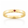 Billede af Alliancering 1* rubin 0,02 ct. 8 kt. 333