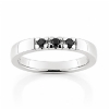Billede af Alliancering 3* 0,06 black, 925s. (br. 3,0-tk. 2,0 mm.)