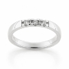 Billede af Alliancering 3* 0,04 w/pi., 925s.  (br. 2,9-tk. 1,9 mm.)