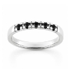Billede af Alliancering 5* 0,04 black, 925s.  (br. 2,9-tk. 1,9 mm.)