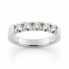 Billede af Allia. ring, 5* 0,10 w/pi. sølv 925s. (br. 3,7-tk. 2,2 mm.)