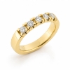 Billede af Allia. ring, 5* 0,10 w/vs. 14 kt. (br. 3,7-tk. 2,2 mm.)