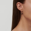Billede af Julie Sandlau Prima Ballerina øreringe sølv forgyldt m. Smokey pearcut krystal