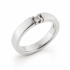 Billede af Allia. ring, 1* syn. zirk. 3,0 mm. sølv 925s. (br. 3,7-tk. 2,2 mm.)